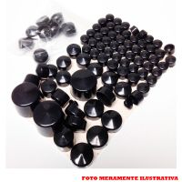 Kit de Capas dos Parafusos - Preto - Sportster 2004 à 2020 - MID-USA