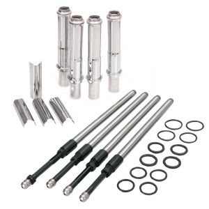 Kit de Varetas Ajustáveis do Tucho Hidráulico Quickee - Cromado - Motor Twin Cam 1999 à 2017 - S&S