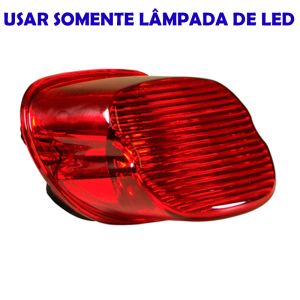 Lente Vermelha da Lanterna Harley Davidson 2003 à 2023 - Perfil Baixo - MID-USA