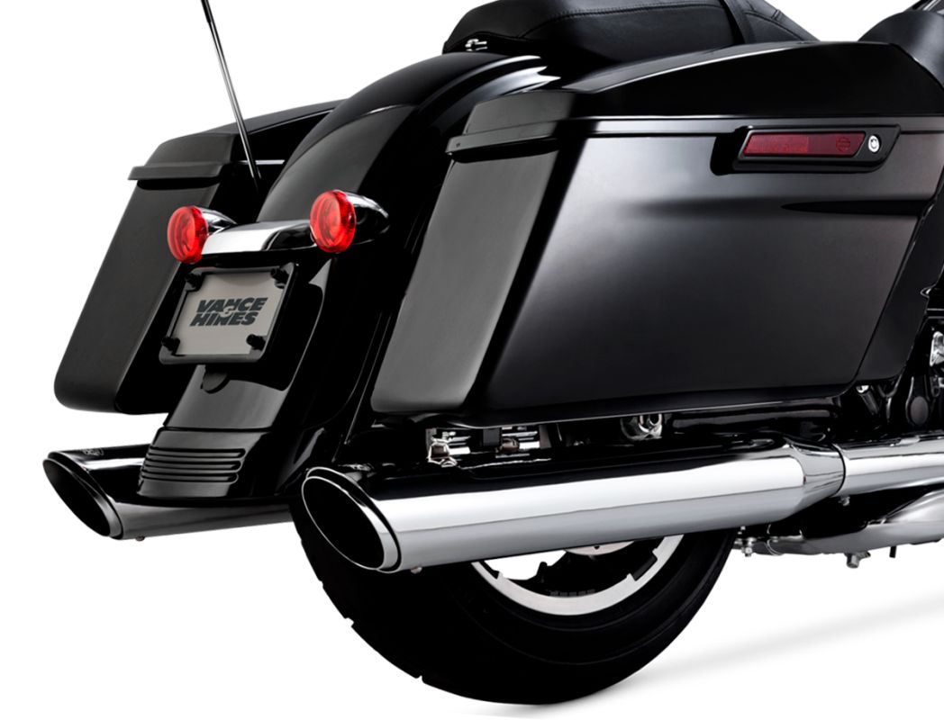 Ponteira Twin Slash Round - Cromada - Touring 2017 a 2023 - Vance
