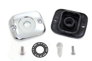 Tampa + Junta Cilindro de Freio Dianteiro - Cromado - Dyna / Softail / Touring / Sportster - V-Twin