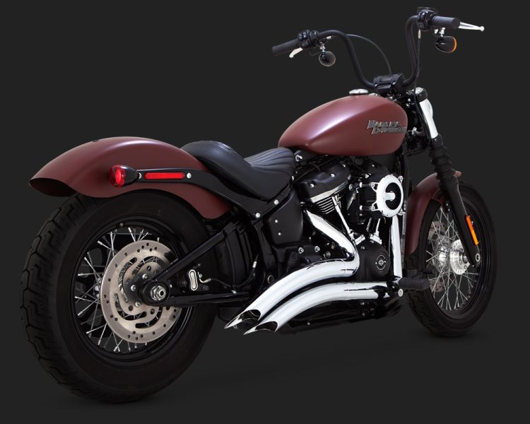 Escapamento Big Radius 2-em-2 - Cromado - Softail 2018 a 2023