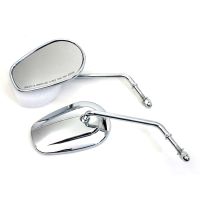 Retrovisor Estilo Original - Espelho Convexo - Haste Longa - Cromado - Harley Davidson - V-Twin