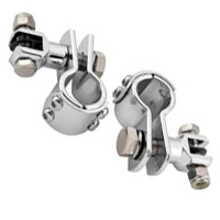 Abraçadeira de 1.1/4" para Pedaleira - Cromada - Biker's Choice