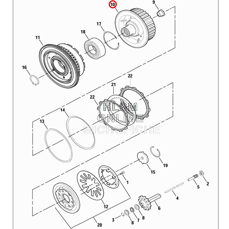 Hub Cesto (Cubo) da Embreagem - Dyna 2006 à 2010 / Softail e