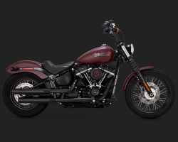 Ponteira Eliminator 300 - Preta Fosca Rugosa - Softail 2018 a 2023 - Vance & Hines