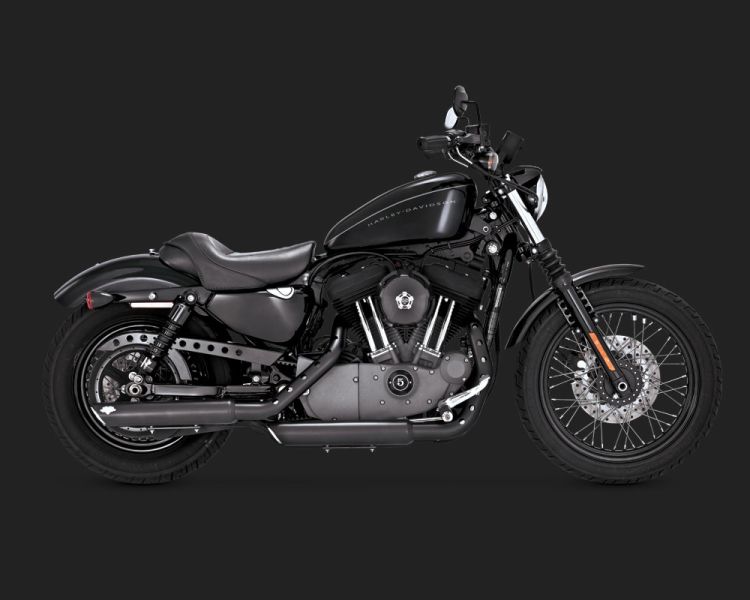 Ponteira Twin Slash - Preta - Sportster 2014 a 2020 - Vance