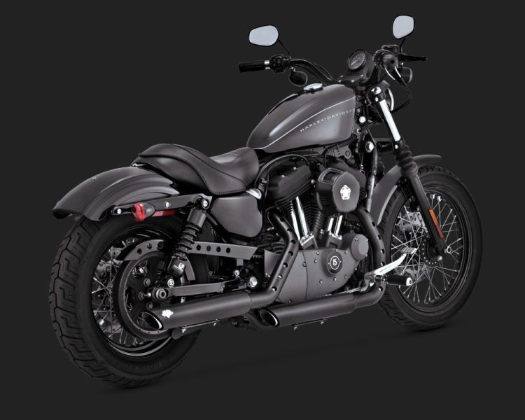 Ponteira Twin Slash - Preta - Sportster 2014 a 2020 - Vance