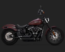 Escapamento Shortshots - Preto - Softail 2018 a 2023 - Vance & Hines