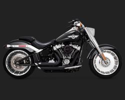 Escapamento Shortshots - Preto - Breakout / Fat Boy / FXDR 2018 a 2023- Vance & Hines
