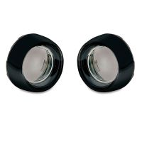 Aro Preto Brilhante com Lente Fumê para Pisca Bullet Original Harley Davidson - Kuryakyn