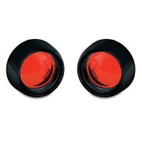 Aro Preto Brilhante com Lente Vermelha para Pisca Bullet Original Harley Davidson - Kuryakyn