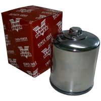Filtro de Óleo - Cromado - Milwaukee-Eight M8 / Touring / Softail / Dyna Harley Davidson Twin Power