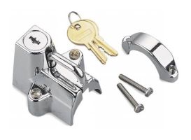 Trava Universal de Capacetes para Tubos de 7/8" até 1.1/4" - Cromado - Biker's Choice