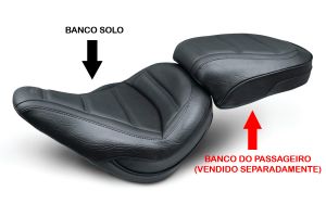 Banco Solo Standard Touring - Preto - Slim FLSL 2018 a 2020 - Mustang Seats