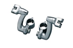 Abraçadeira de 1.1/4" com Alongador para Pedaleira - Cromada - Kuryakyn