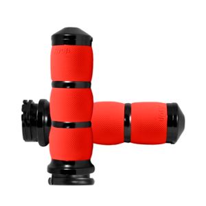 Manopla Air Cushion - Preta Com Laranja - Harley Davidson com Acelerador a Cabo - Avon