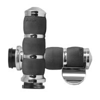 Manopla Air Cushion Com Apoio Para o Punho - Cromada Harley Davidson com Acelerador Eletrônico Avon